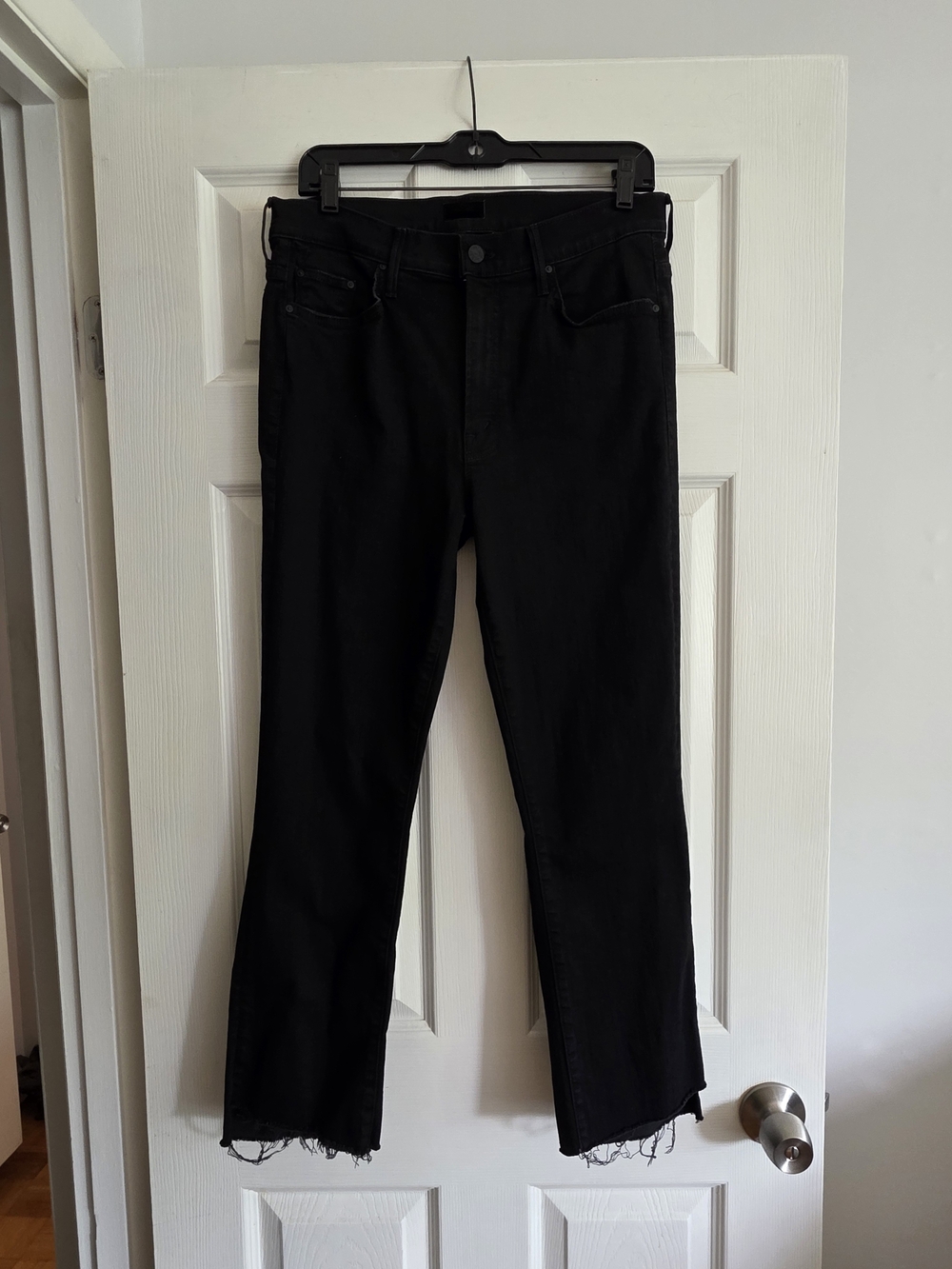 MOTHER Insider Crop Step Fray in Not Guilty size 32